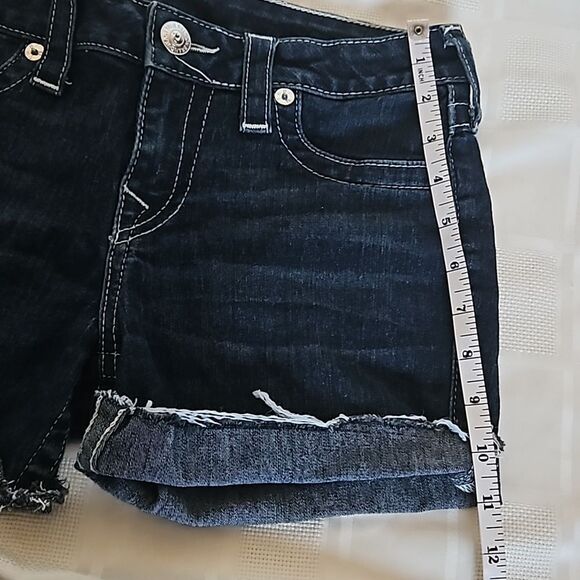 True Religion Dark Blue Jean Shorts - Picture 10 of 16